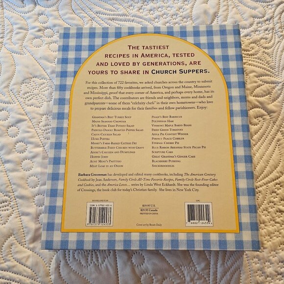 Church Suppers Cookbook By Barbara Greenman 2005 Spiral-Bound 722 Recipes - Picture 2 of 9
